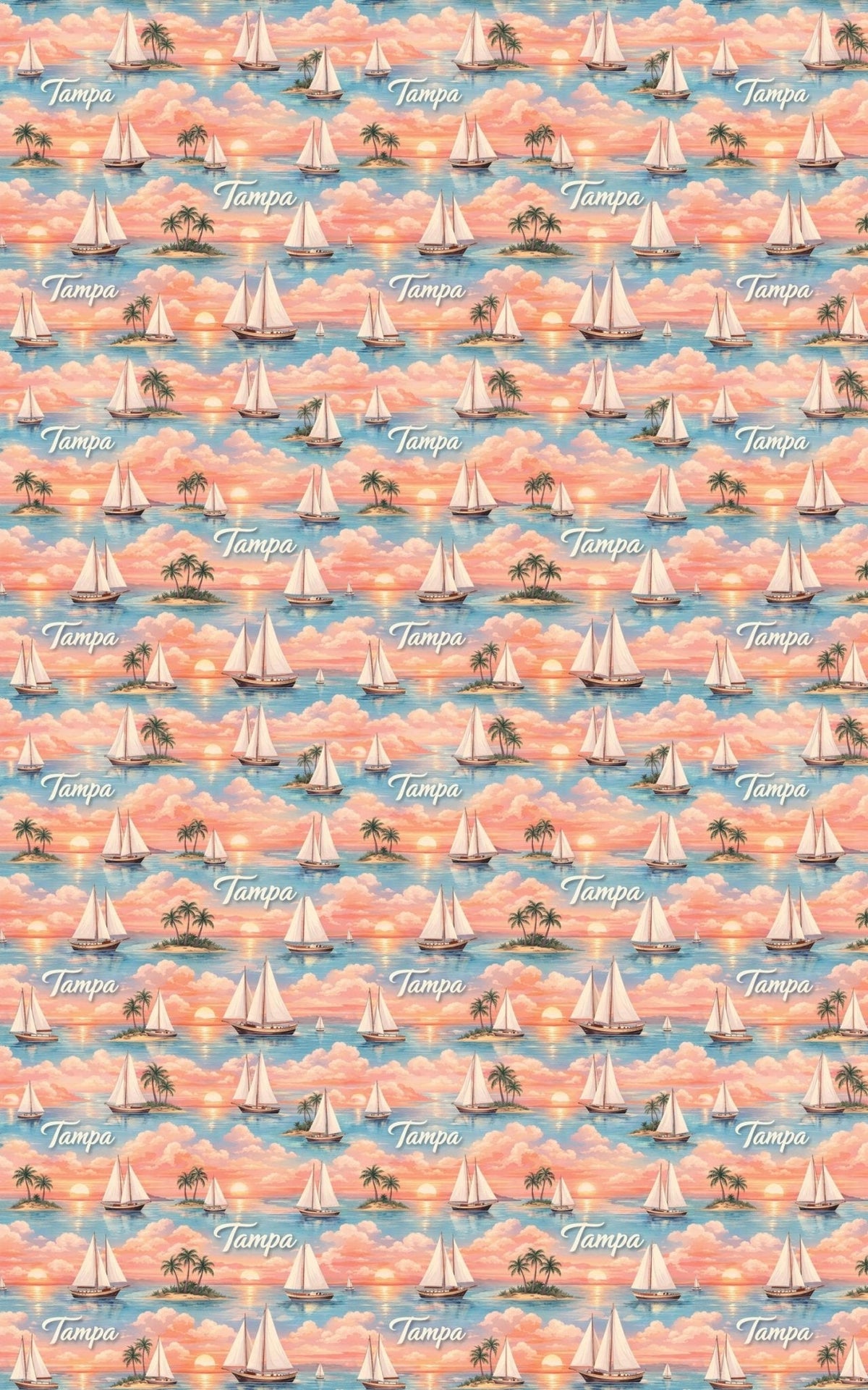 Tampa Bay Coastal Glow Wrapping Paper