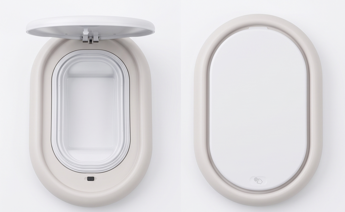 Shnuggle Diaper Pail Replacement Lid With Funnel
