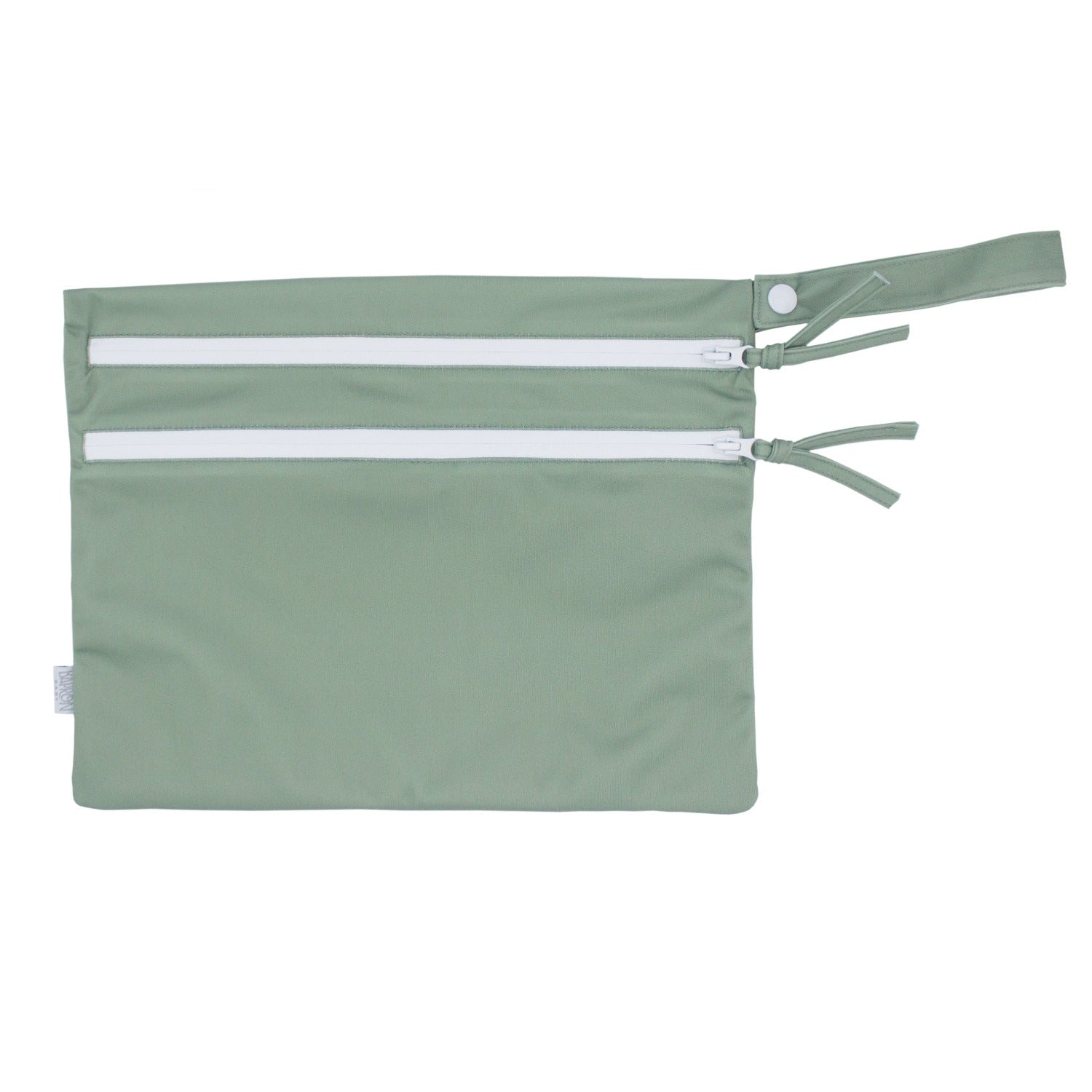 Solid Sage Minimalist - Waterproof Wet Bag (for Mealtime, On-the-go, And More!)