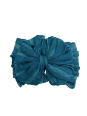 Teal | Signature Ruffled Baby Headband