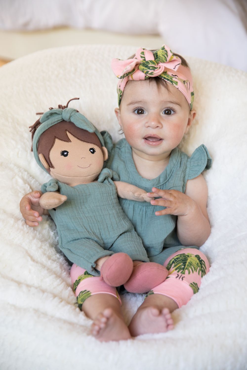 Apple Park Kids - Paloma In Teal Muslin