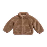 Tan Teddy Cardigan Jacket