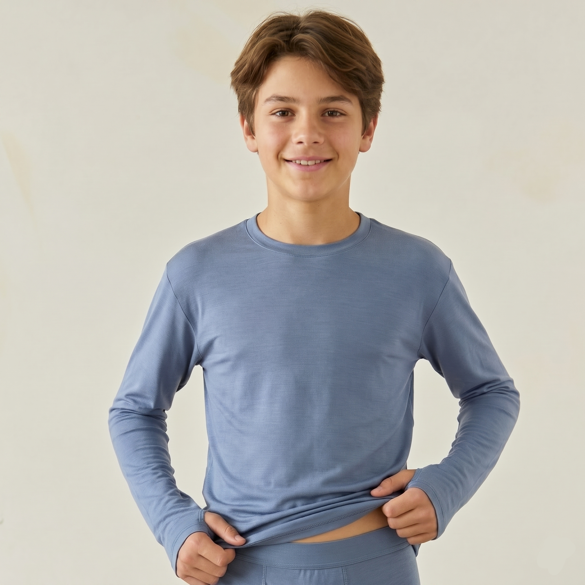 Teens’ Ultra Soft Tencel™ Micro Modal Long Sleeve Thumb-tee