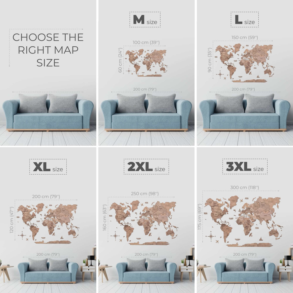 Bundle: Map, Flags Pins, Travel Box