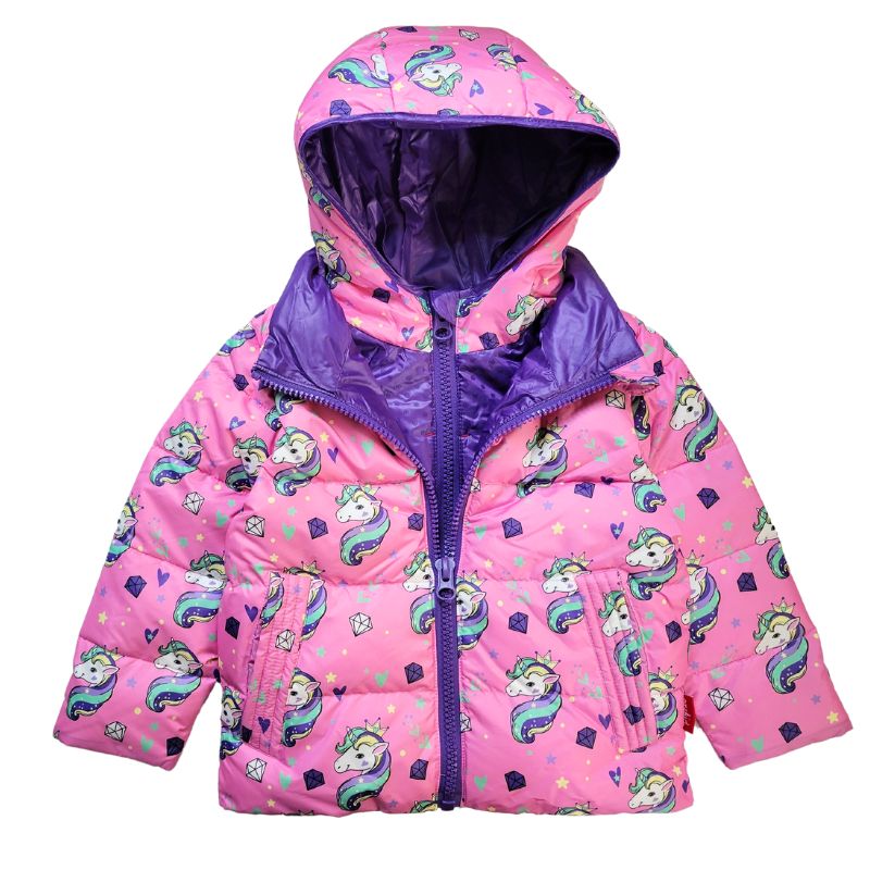 Car Seat Coat | The Road Coat Down - Unicorn Print