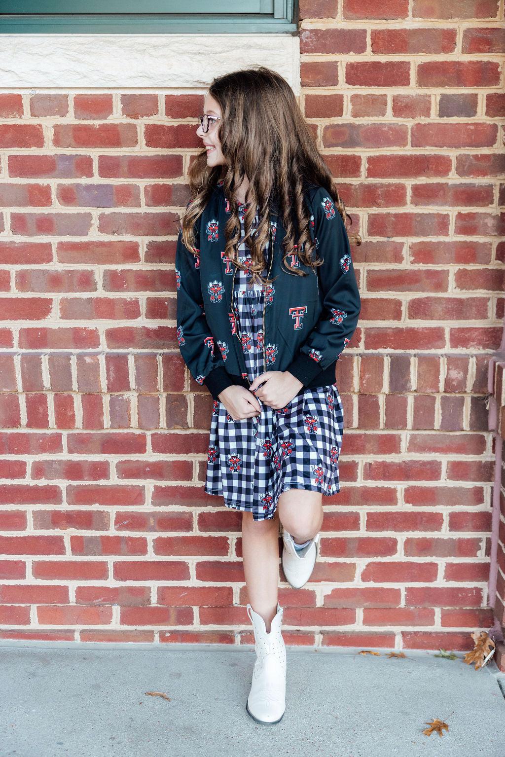 Texas Tech Black Red Raider Satin Jacket