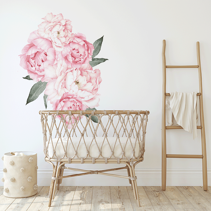 Everlasting Peony Wall Decal Clusters