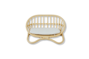 The "petite Reverie" Miniature Rattan Doll Couch
