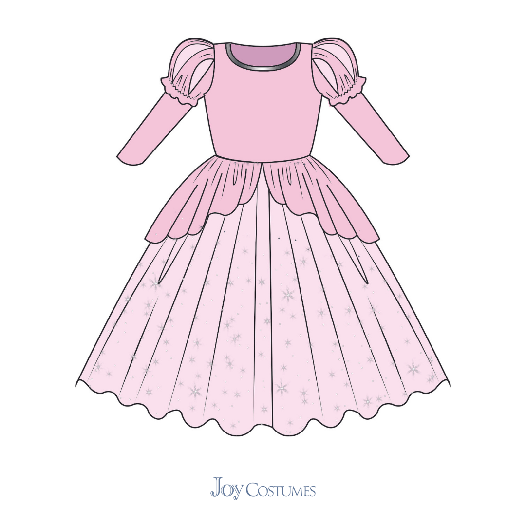The Romantic Pink Mermaid Costume Dress