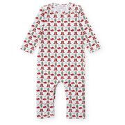 Thompson Boys' Pima Cotton Romper Cowboy Christmas