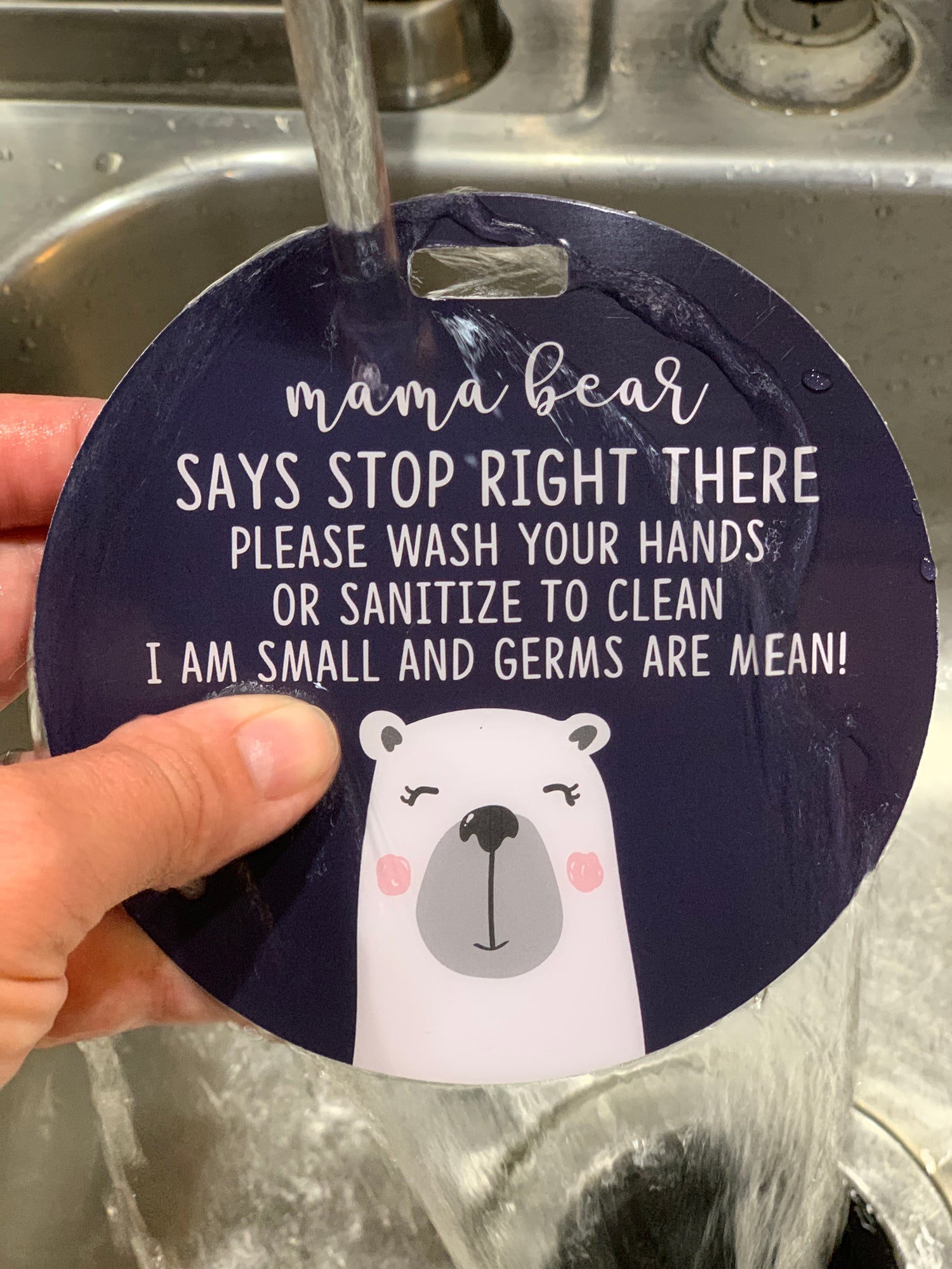 Mama Bear Please Don't Touch My Baby Car Seat Sign Tag