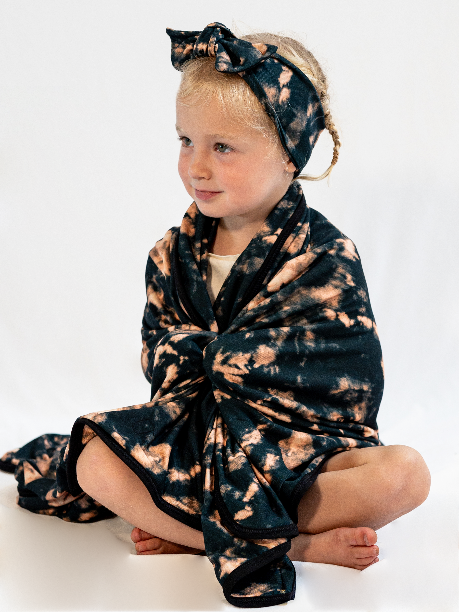 Black Tie-dye Headband