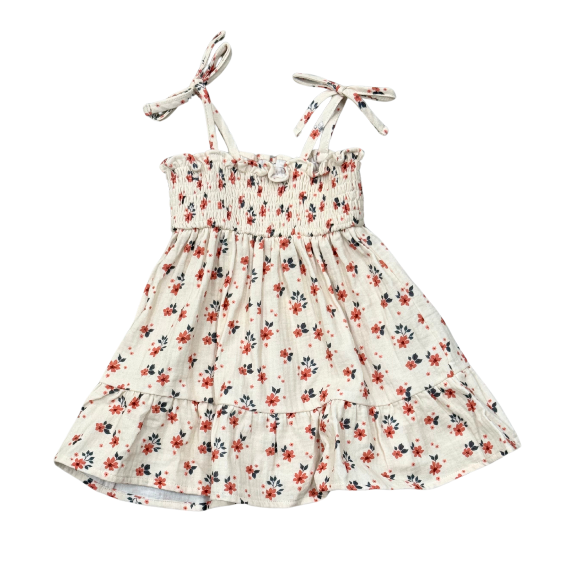 Girls Tiered Mini Dress In Maya Floral