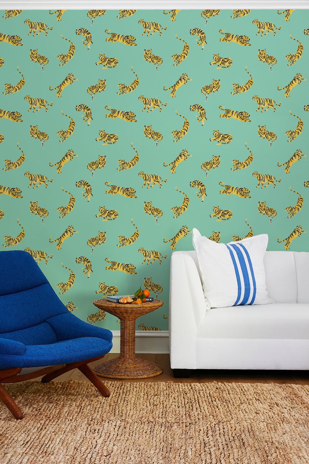 'tigers' Wallpaper By Tea Collection - Caribbean