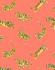 'tigers' Wallpaper By Tea Collection - Watermelon