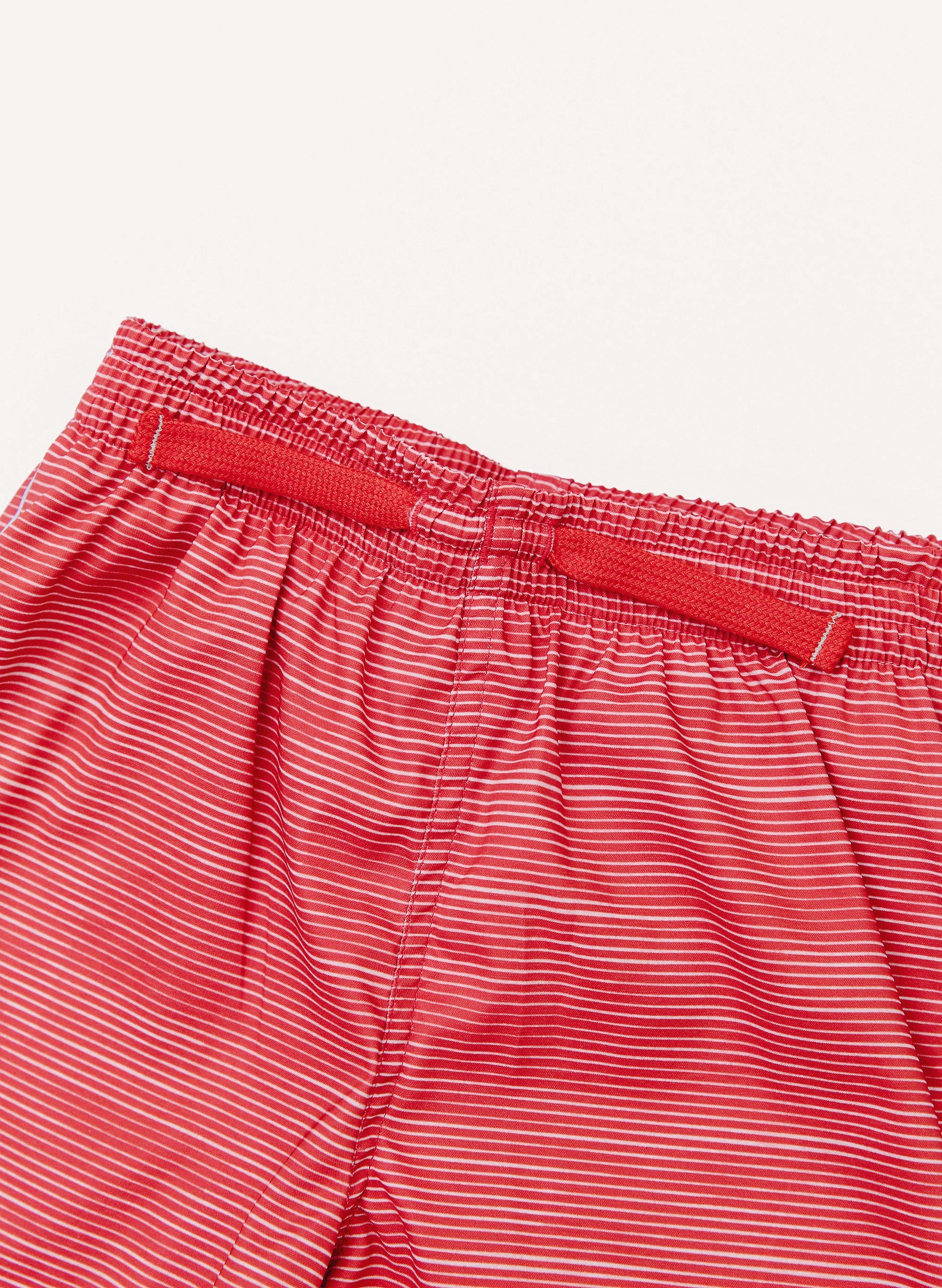 Duck Swim Short - Racing Red Stripe