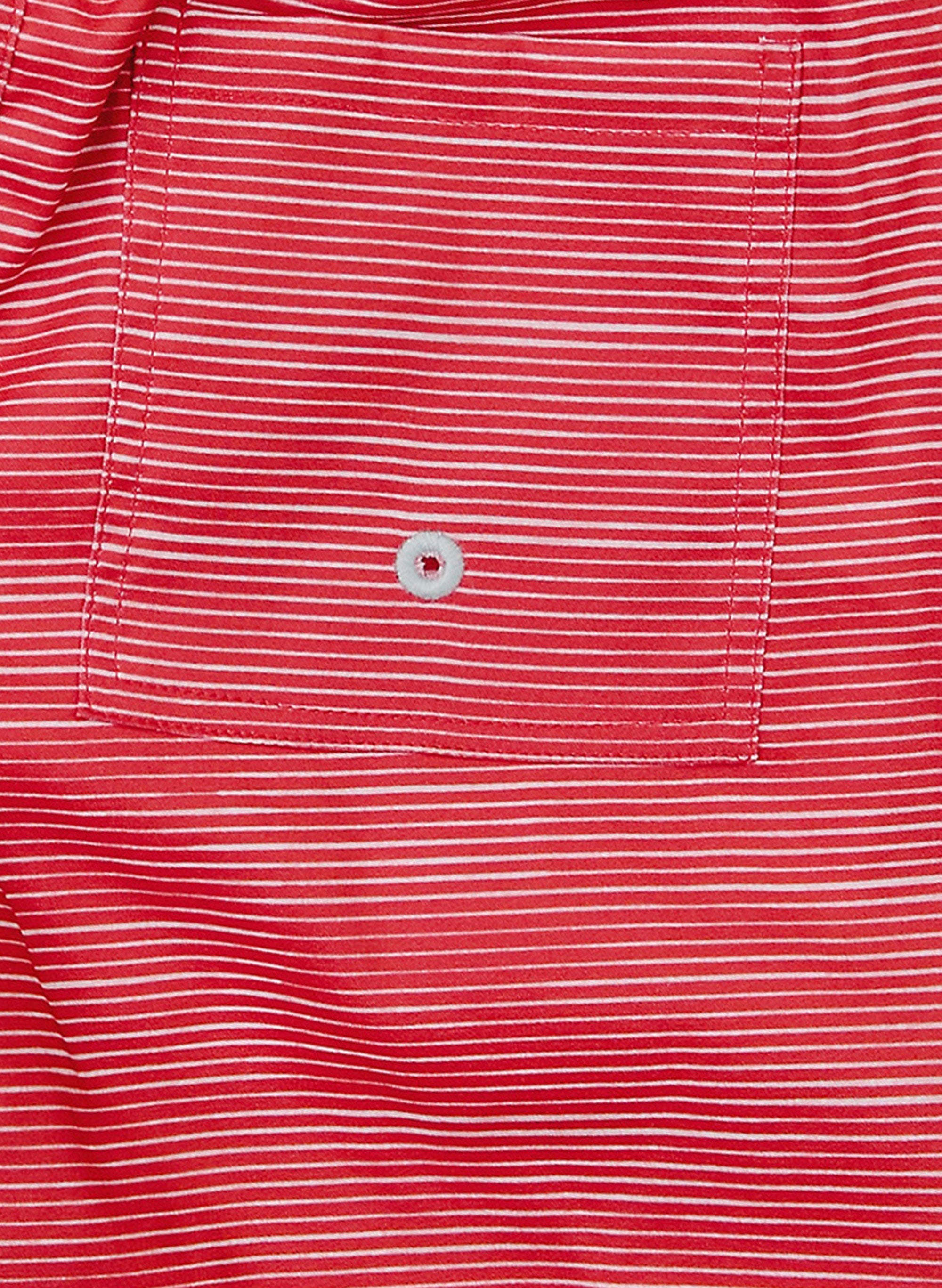 Duck Swim Short - Racing Red Stripe