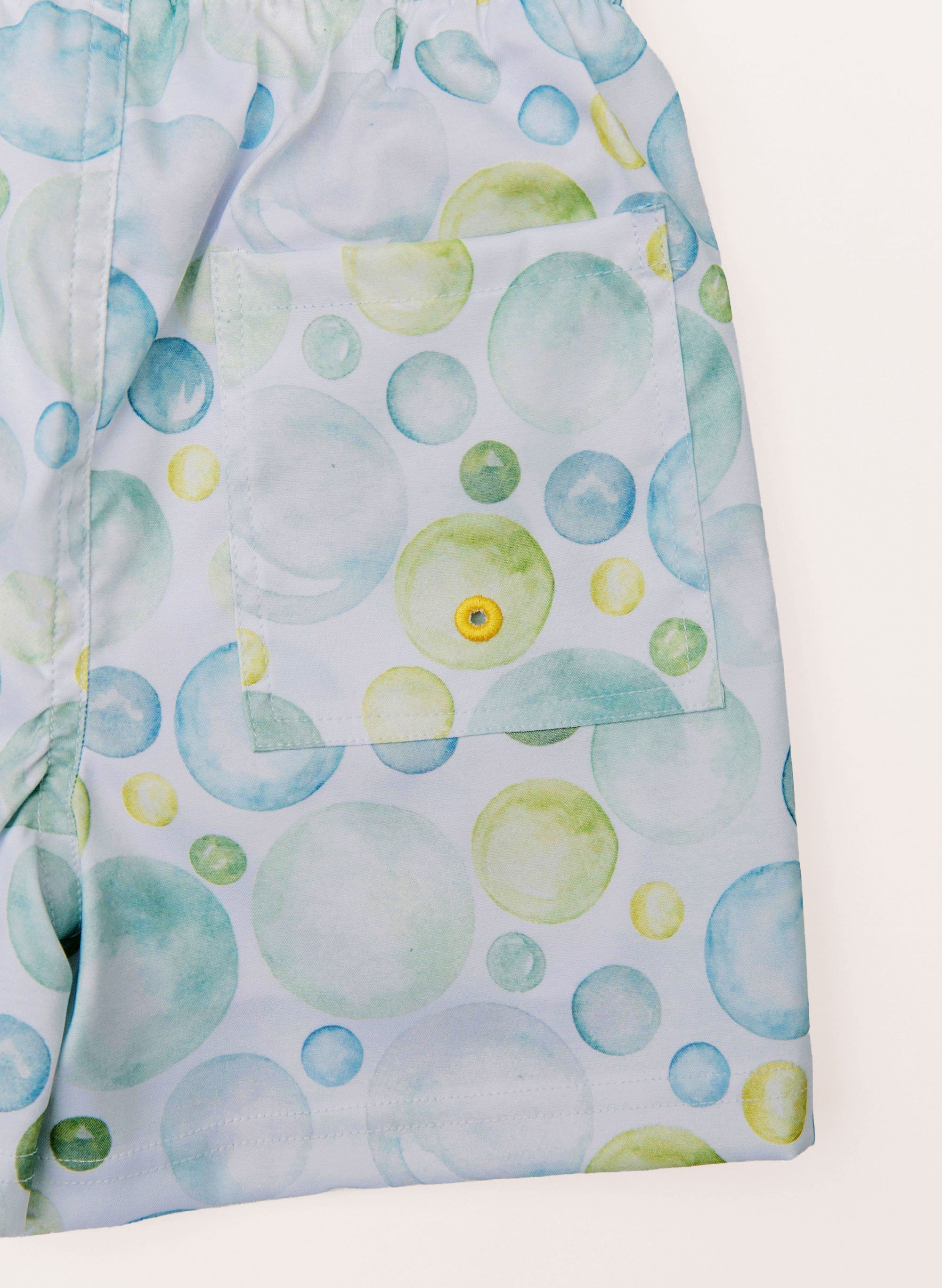 Duck Swim Short - Seafoam Bubbles