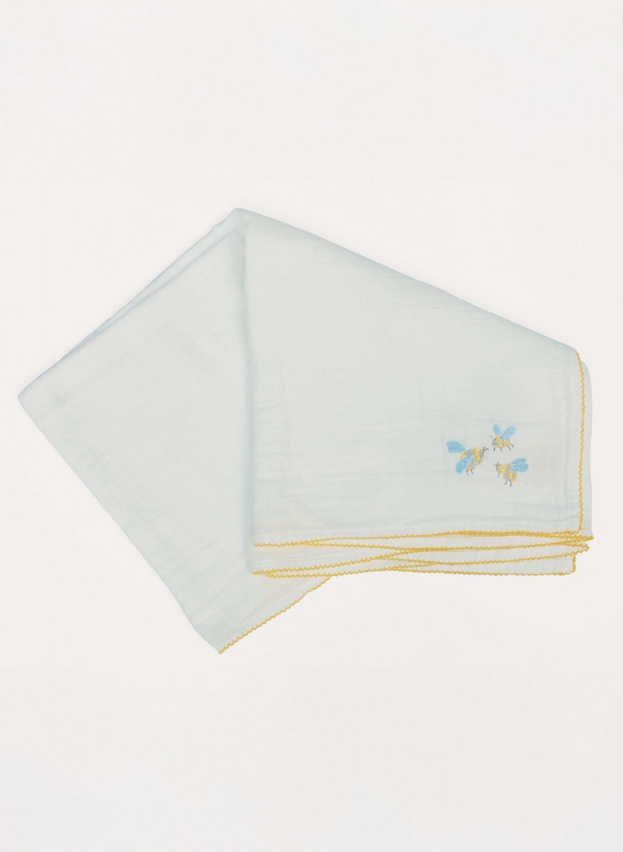 Embroidered Bee Bib