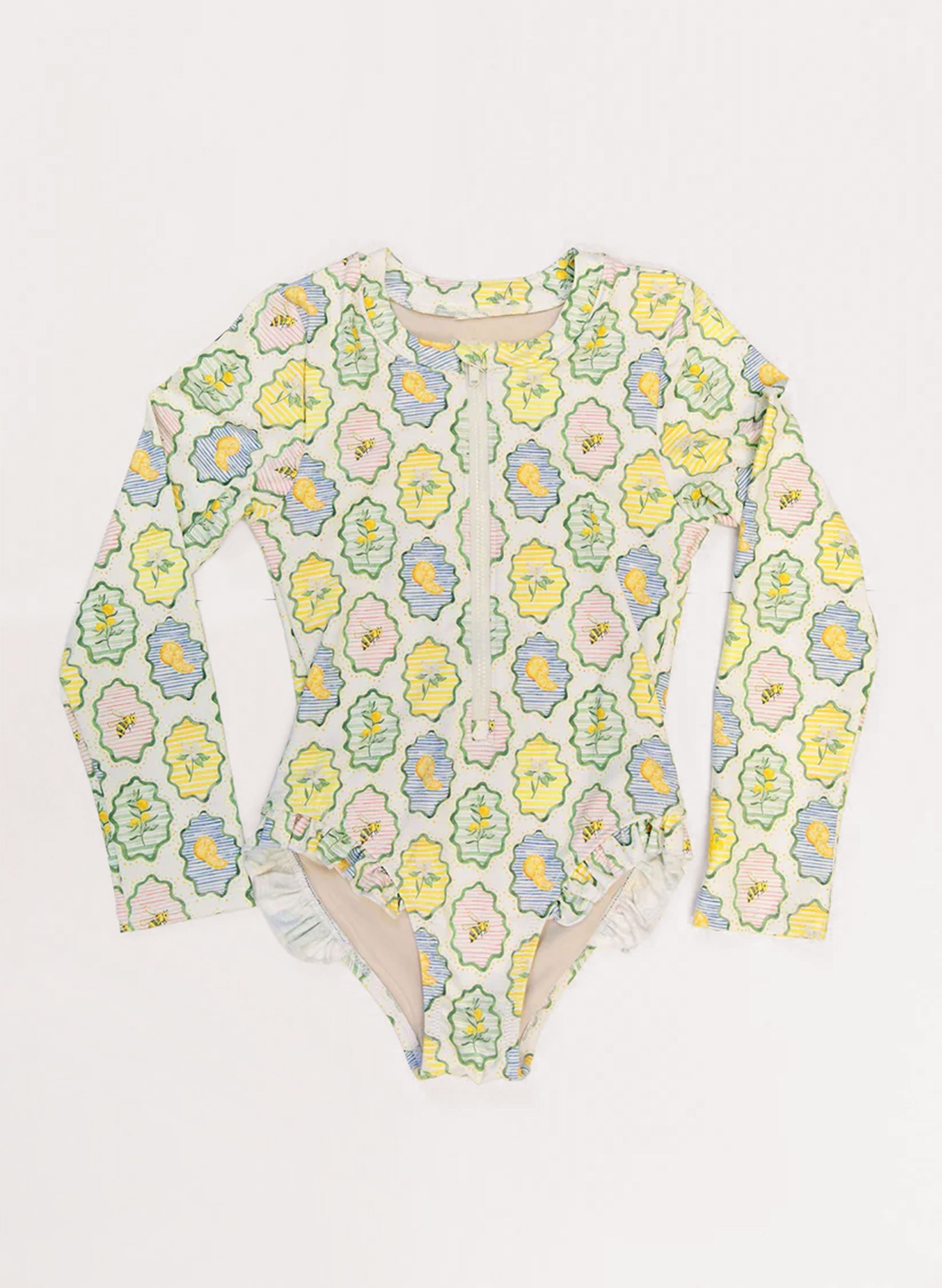 Girl's Rashguard Swimsuit - Nature's Windows