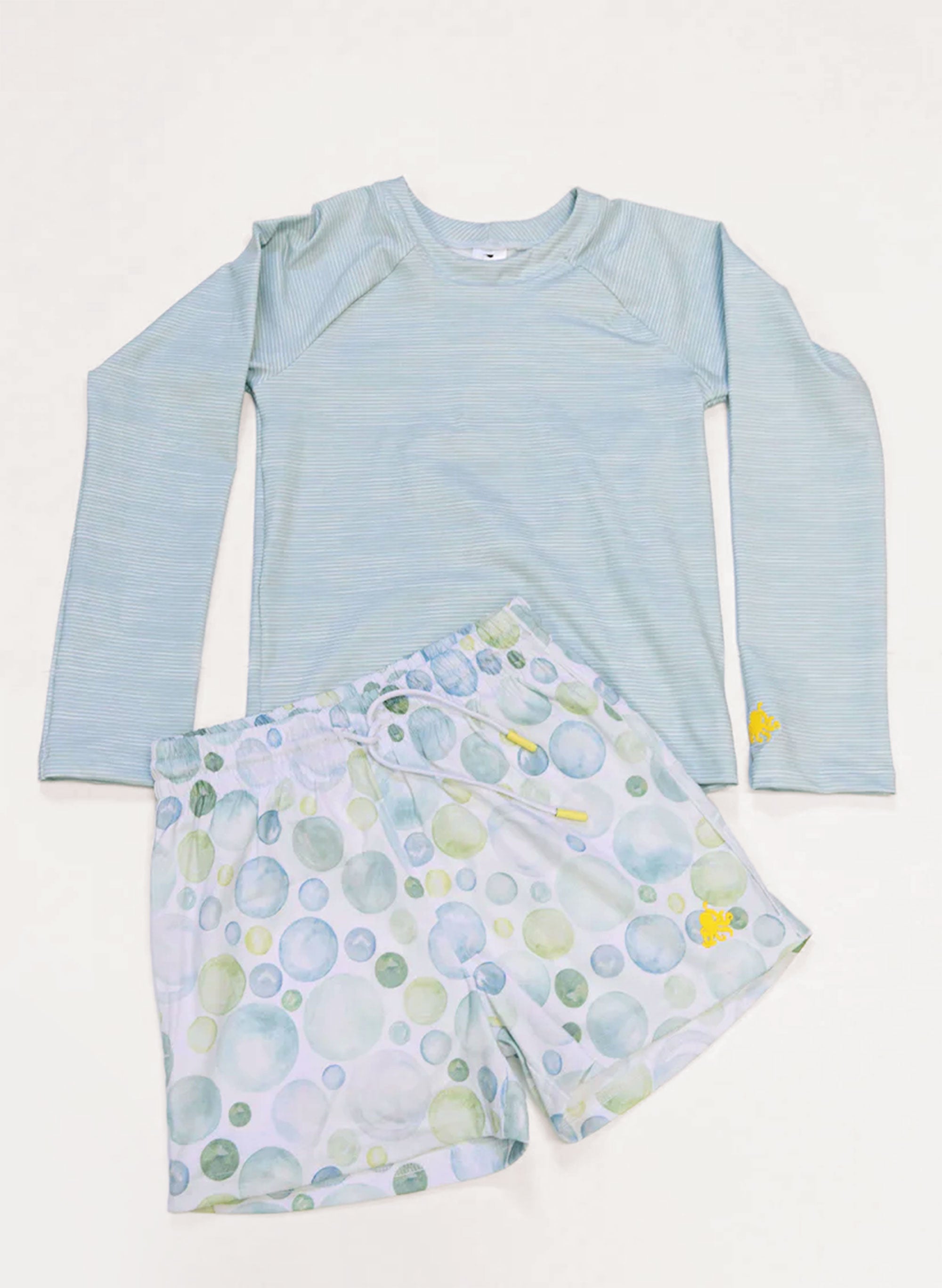 Duck Swim Short - Seafoam Bubbles