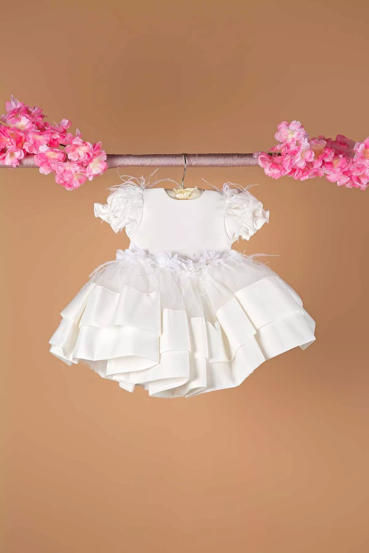 Tina White Baby Dress Set