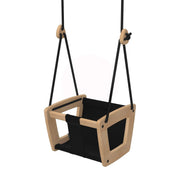Toddler - Oak - Black Leather
