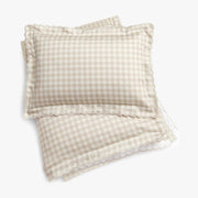 Picnic Gingham Toddler Duvet - Beige