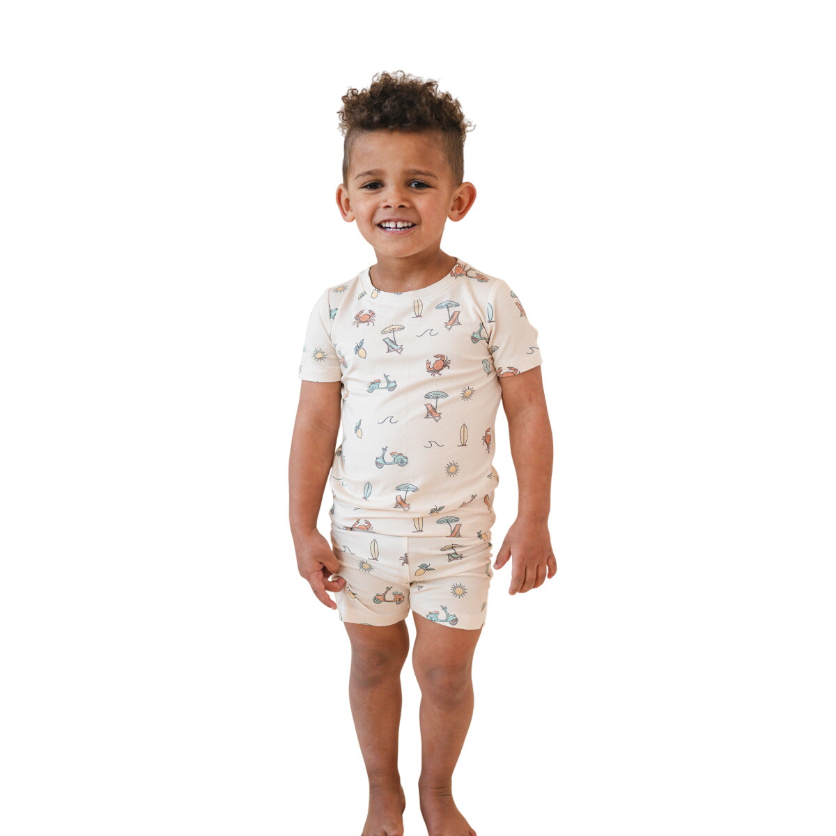 Bamboo Short Sleeve And Shorts 2-piece Set