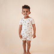 Bamboo Short Sleeve And Shorts 2-piece Set