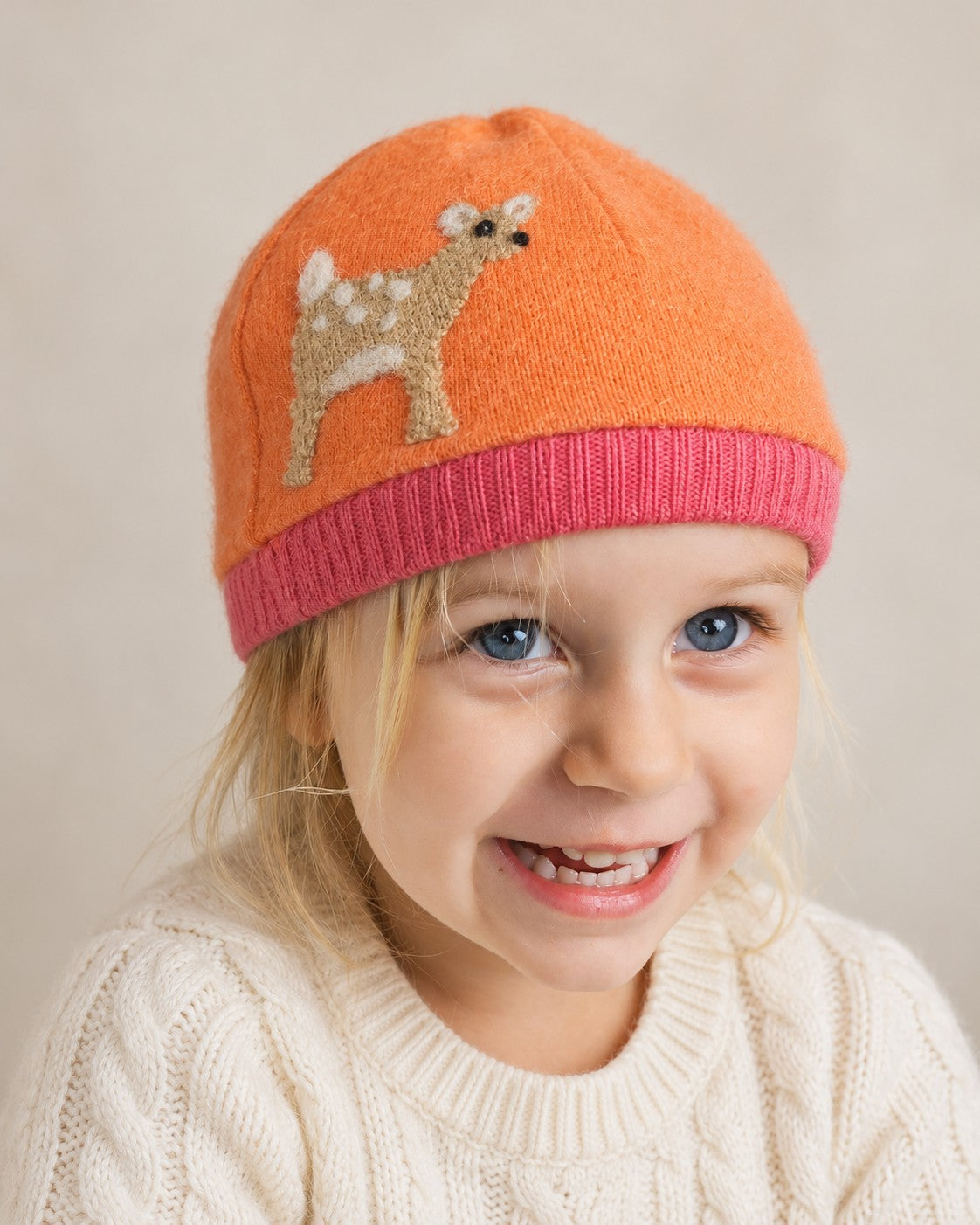 Fawn Cashmere Hat - Toddler