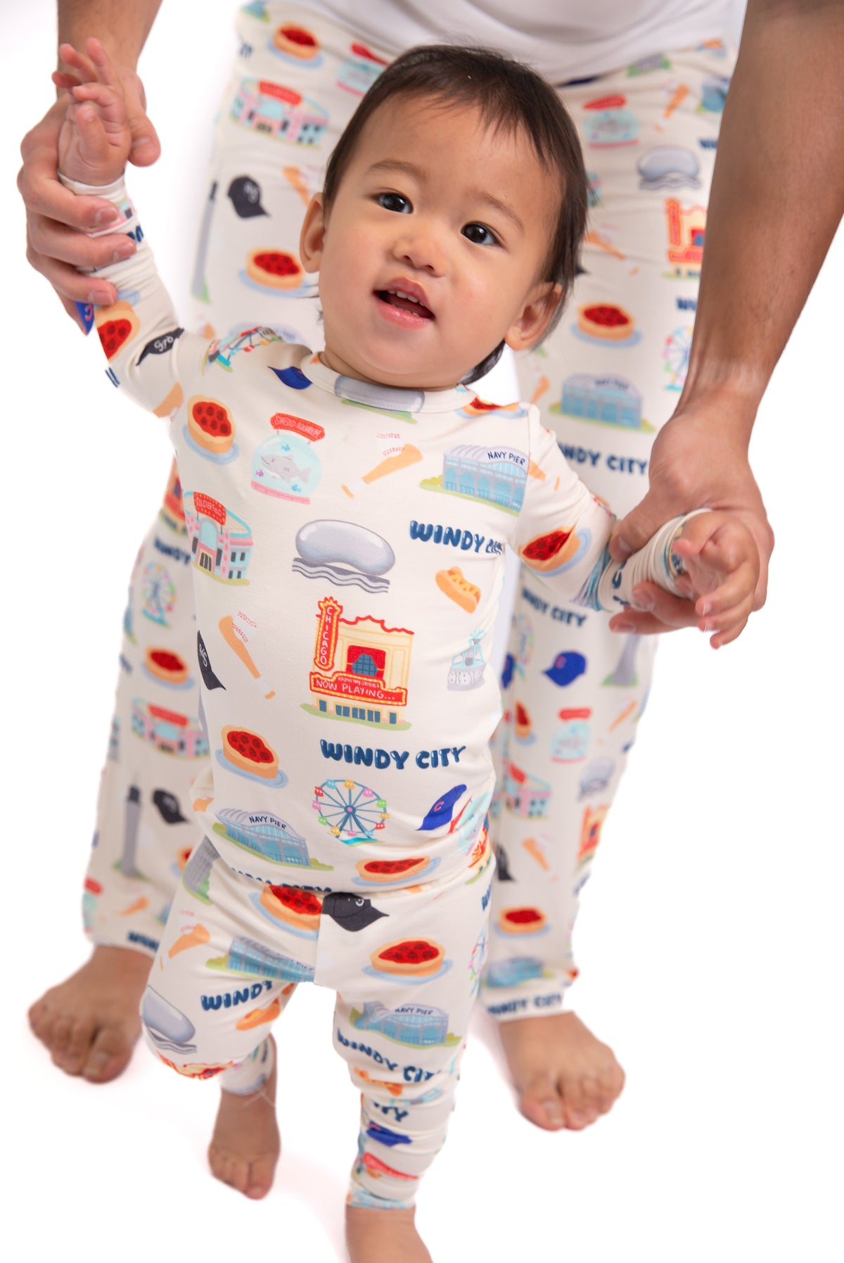 My First Windy City Toddler Bamboo Pajamas | Chicago Toddler Pajama Set