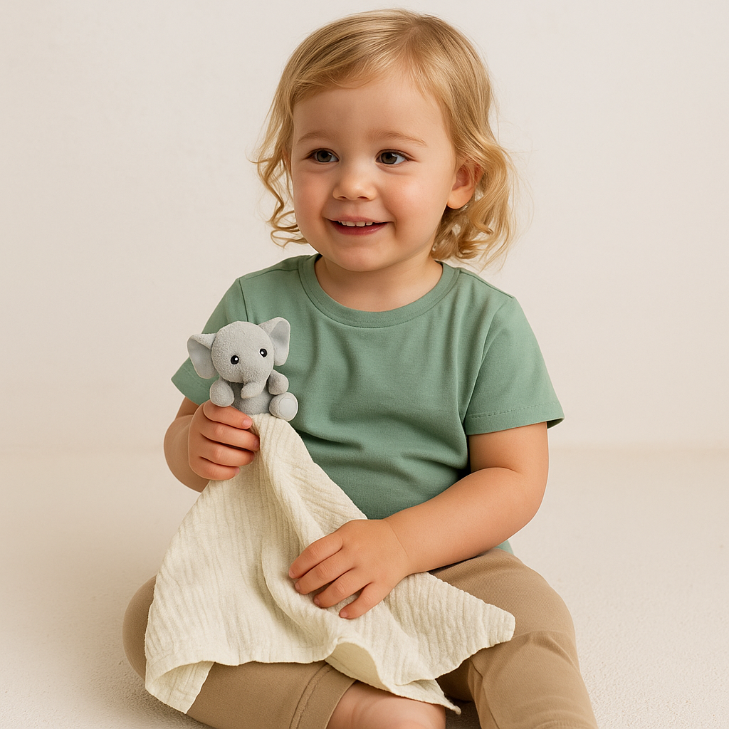 - Elephant Lovey Security Blanket