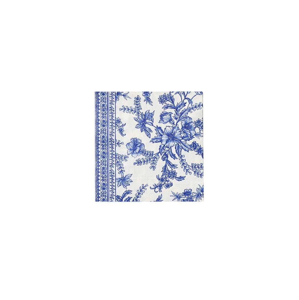 French Toile Cocktail Napkins (25 Per Pack)