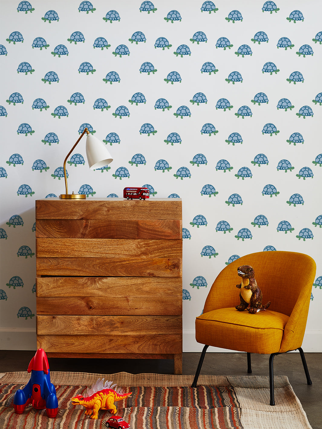 'tortoise' Wallpaper By Tea Collection - White