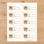 Toybob Purrfectly Yours Gift Tag Sticker Sheet