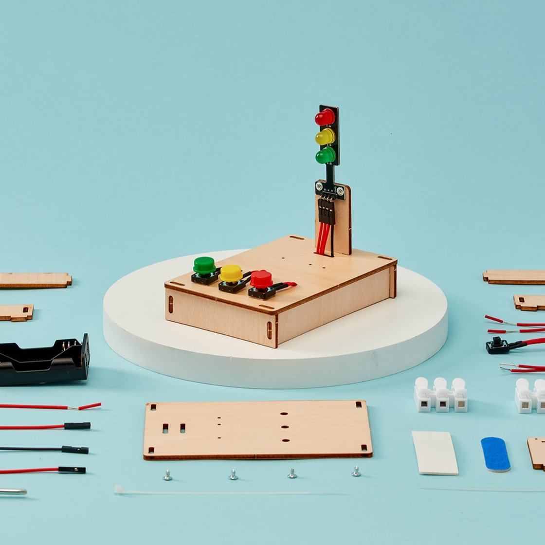 Traffic Lights Diy Kit, Educational Stem Toy
