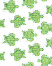 'trailing Turtles' Wallpaper By Tea Collection - Lime