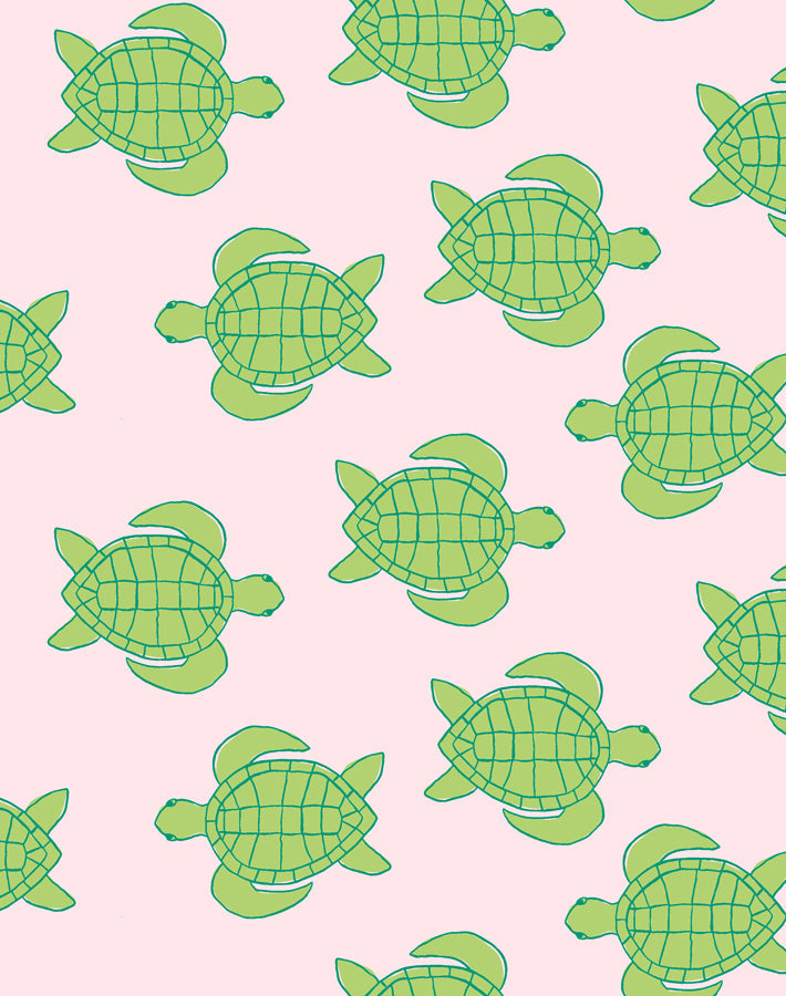 'trailing Turtles' Wallpaper By Tea Collection - Piggy Bank