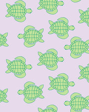 'trailing Turtles' Wallpaper By Tea Collection - Lavender