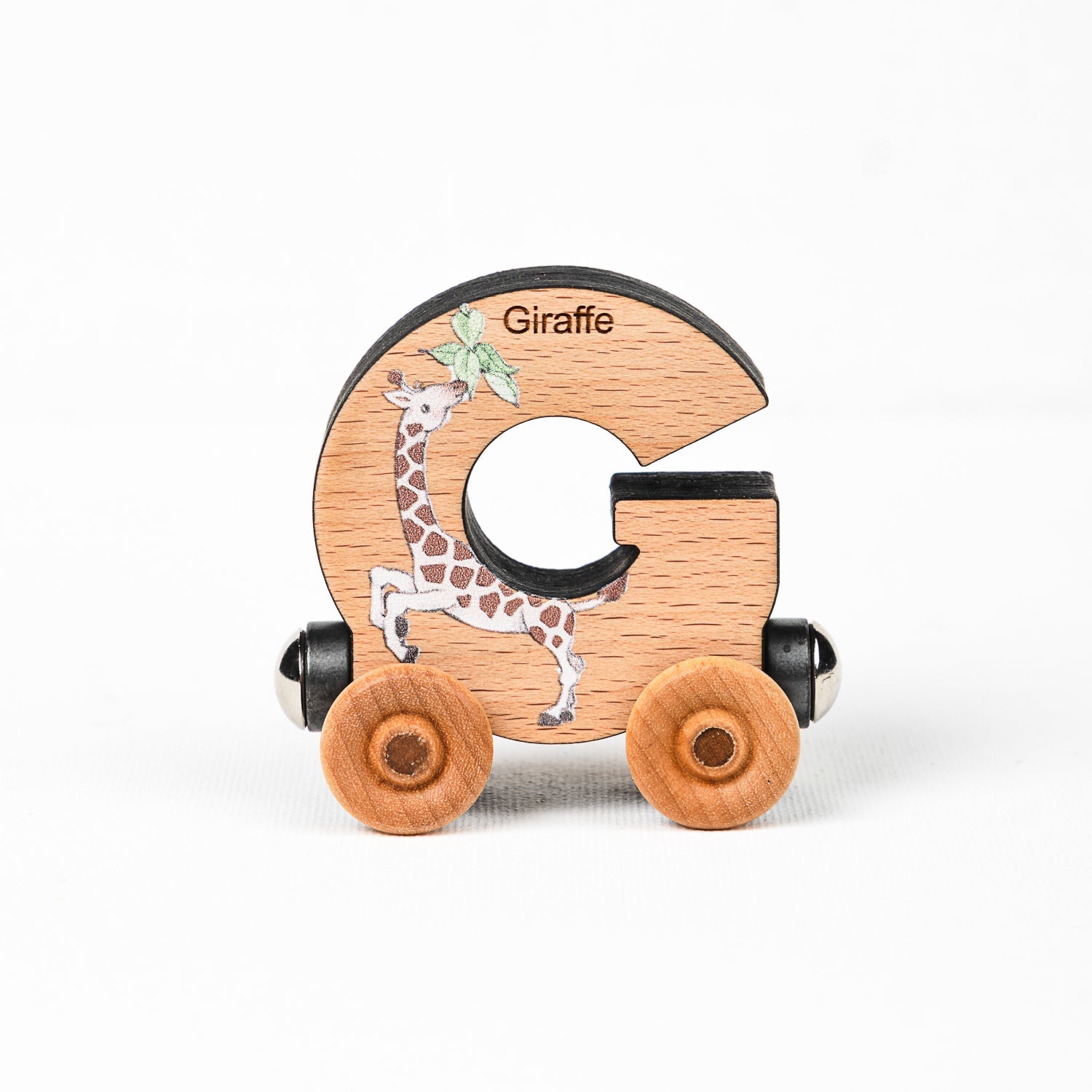 Abcs Magnetic Letter Train Express With Organic Cotton Bag | Cherry Wood | Made In The Usa 🇺🇸