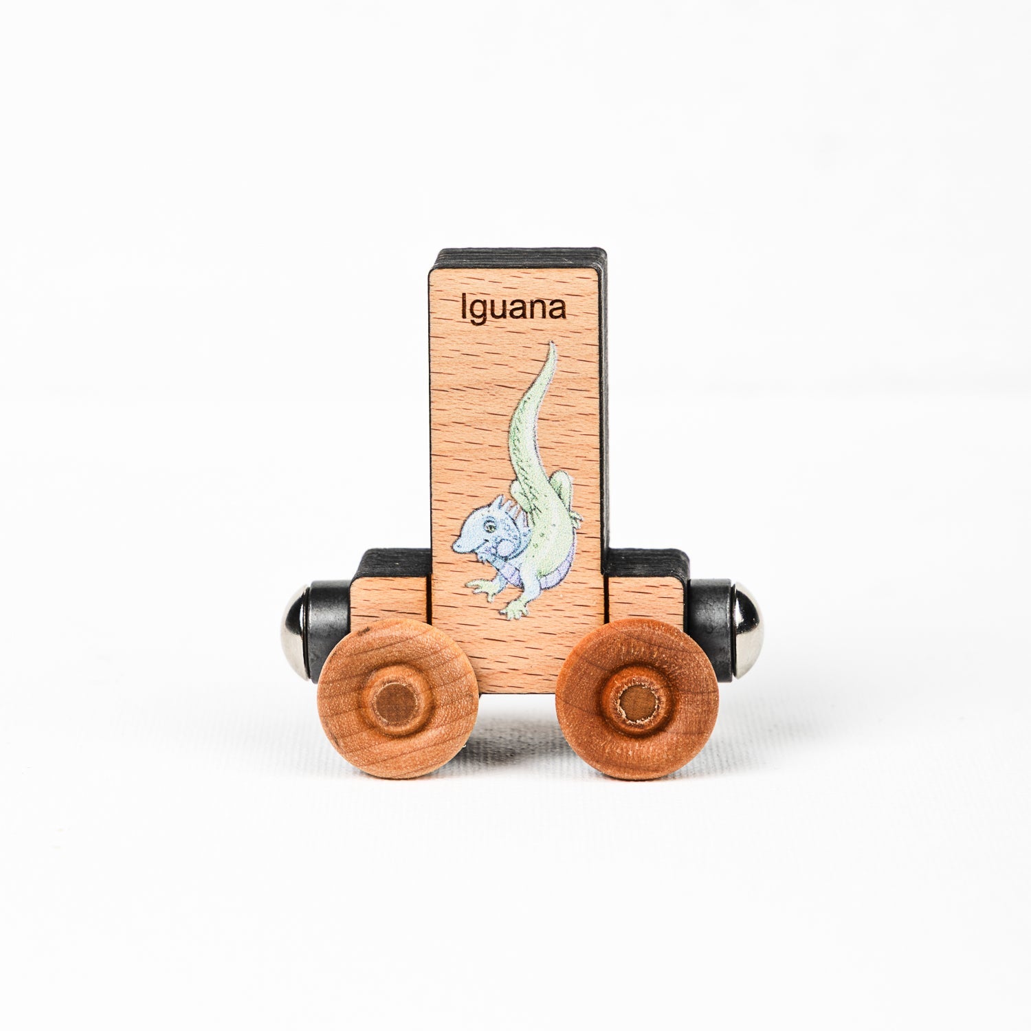 Abcs Magnetic Letter Train Express With Organic Cotton Bag | Cherry Wood | Made In The Usa 🇺🇸