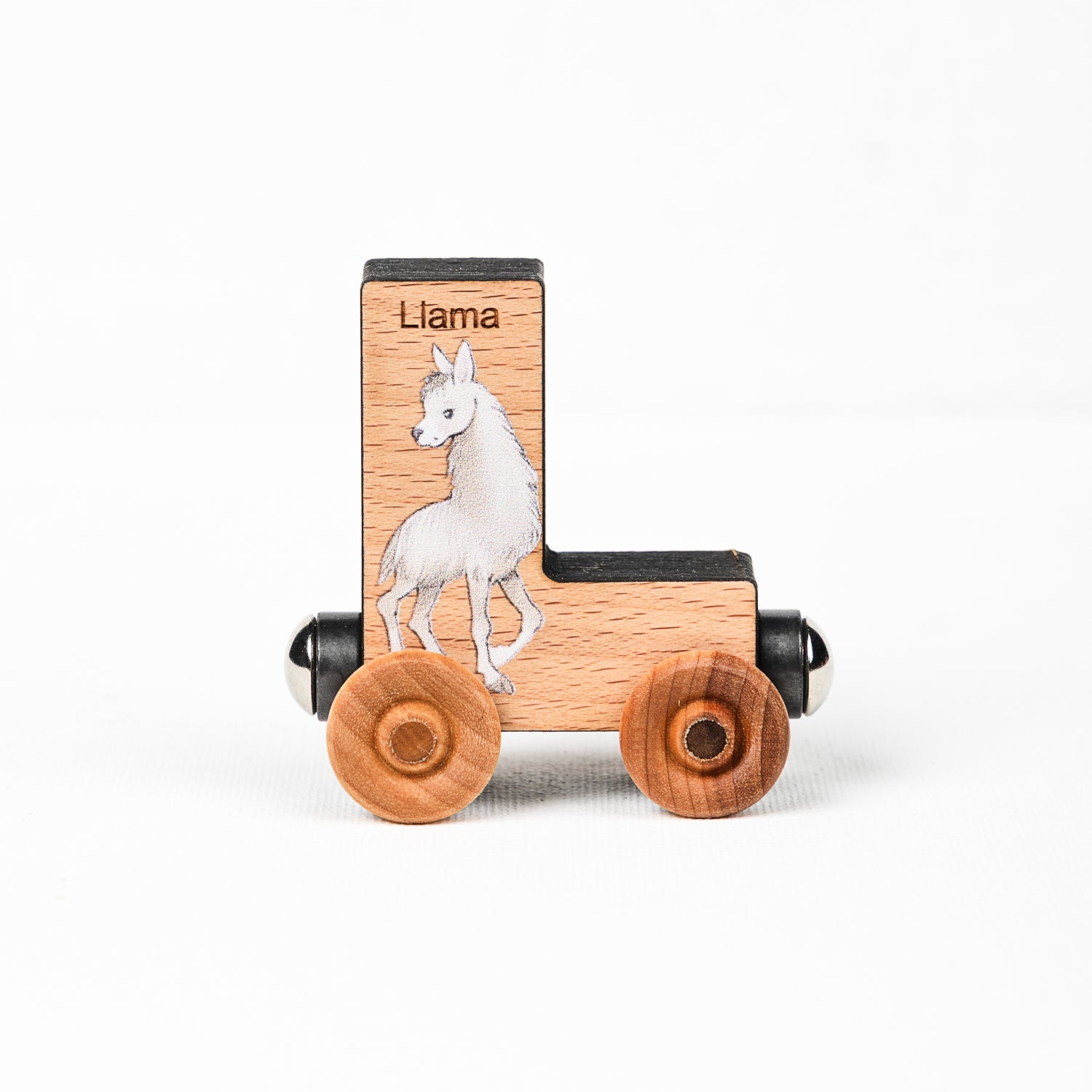 Abcs Magnetic Letter Train Express With Organic Cotton Bag | Cherry Wood | Made In The Usa 🇺🇸