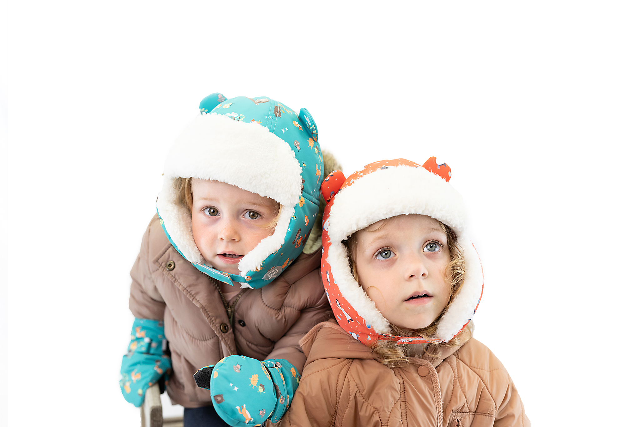 Baby/kids Water Repellent Trapper Hat - Woodland Camp