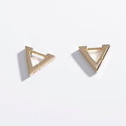 Triangle Huggie Hoops
