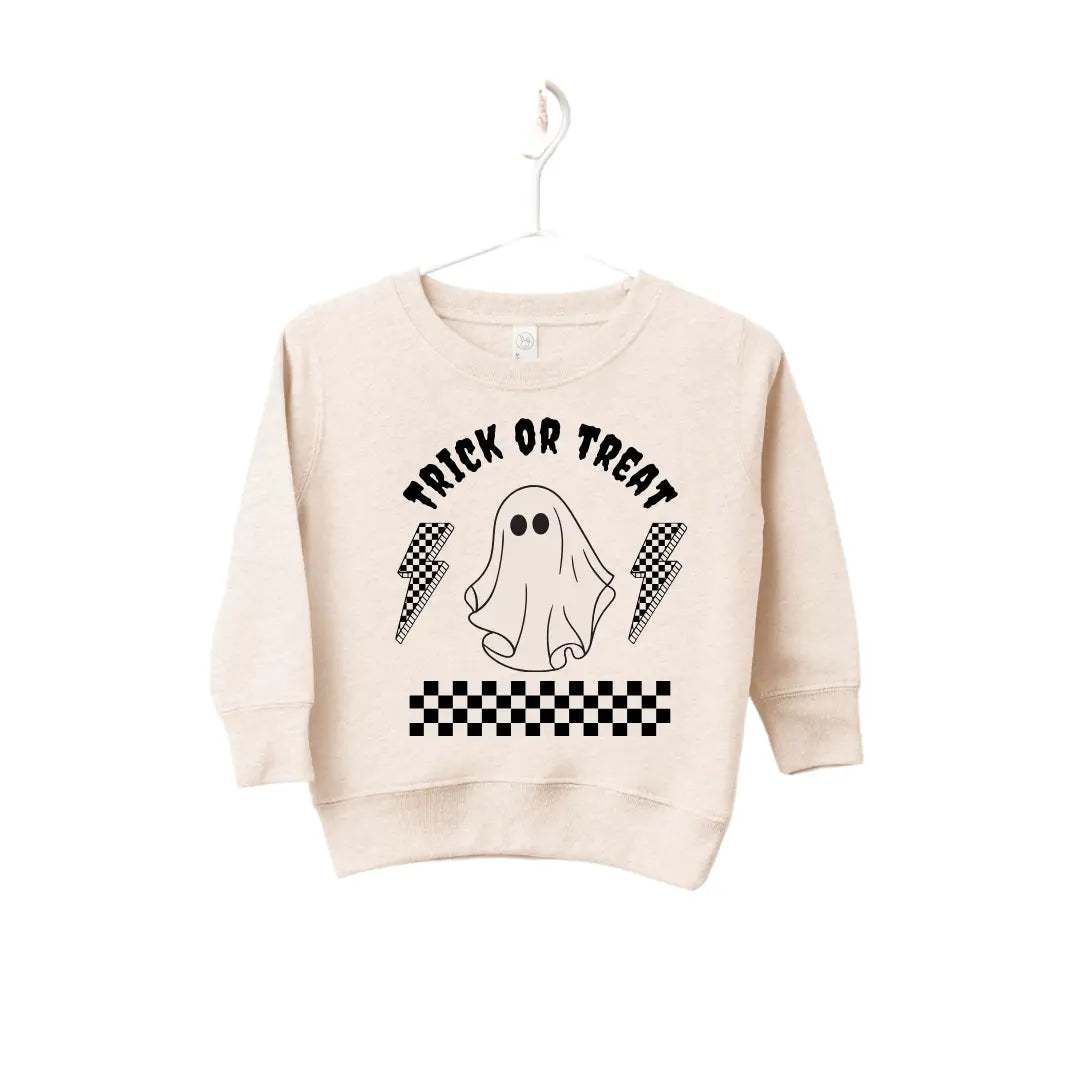 Trick Or Treat Lightening Bolt Pullover