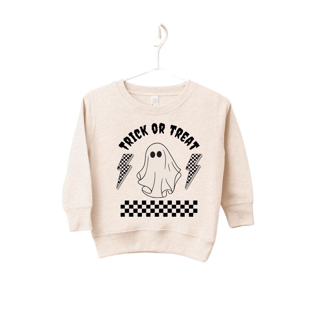 Trick Or Treat Lightening Bolt Pullover