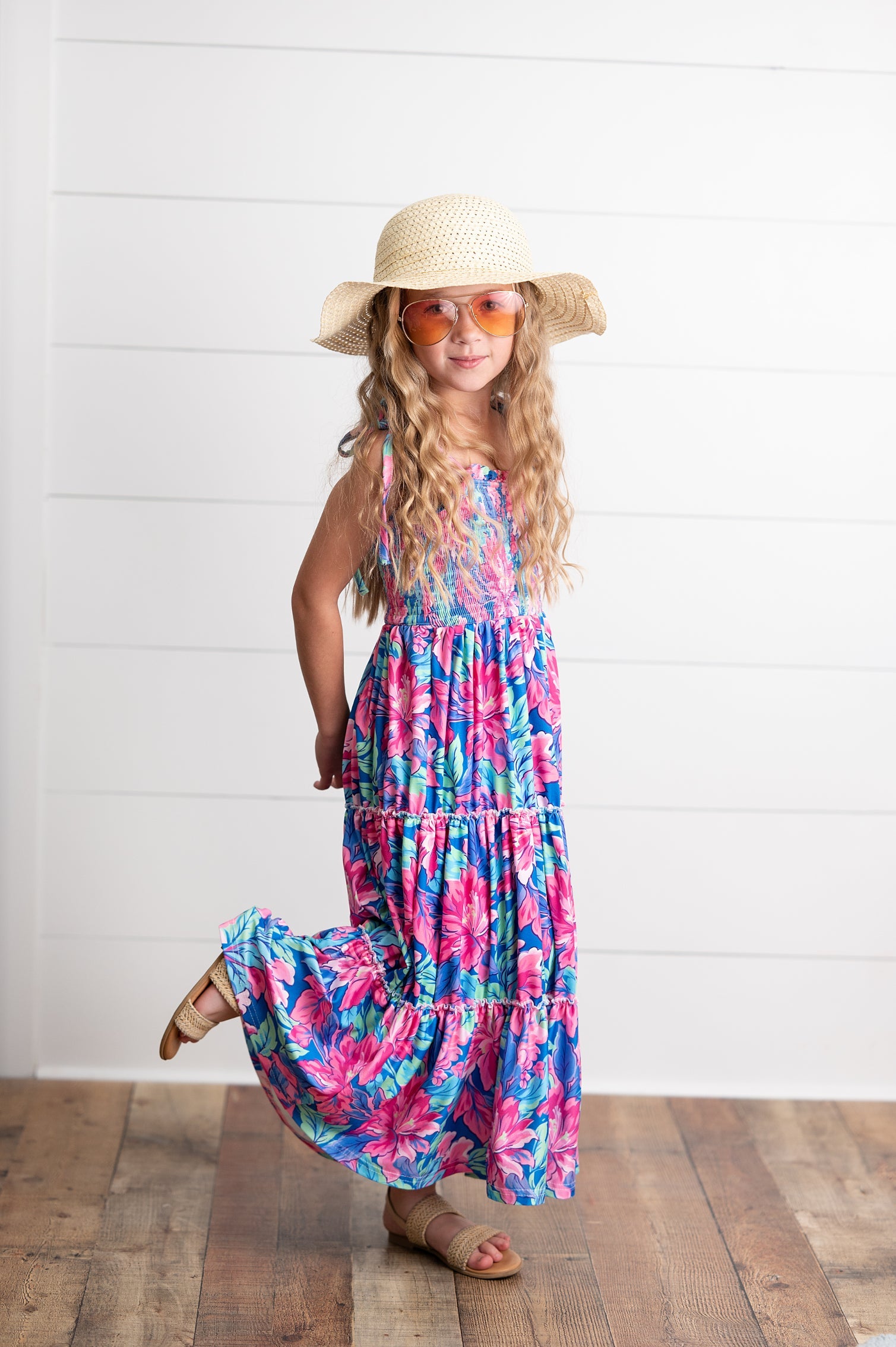 Tropical Tiered Dress