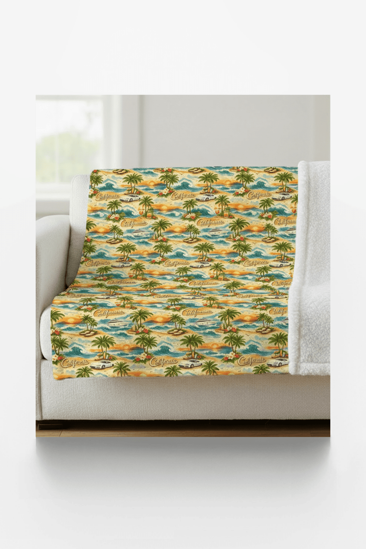 California Golden Coast Sherpa Blanket