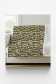 Kentucky Postcard Memories Sherpa Blanket